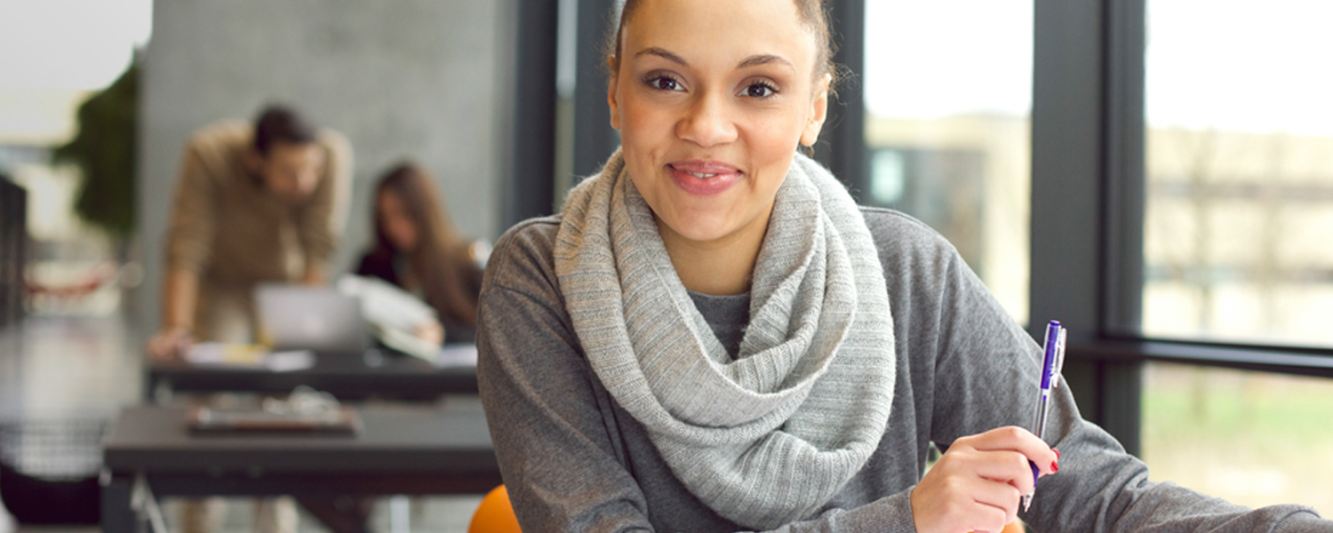 A young woman, ready for a discussion
